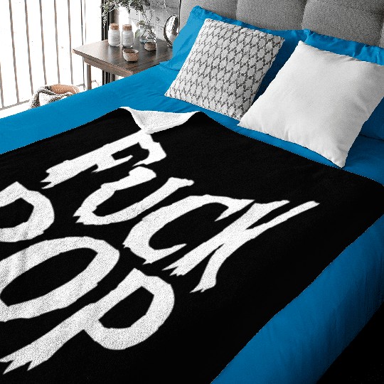 Fuck pop charts music heavy metal hard rock love Baby Blankets