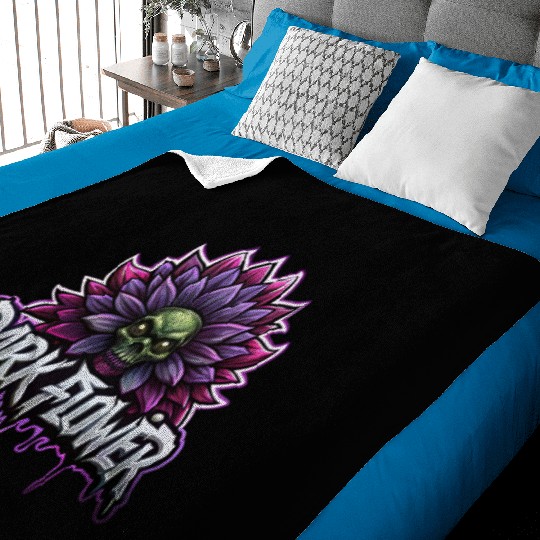 Dark flower, zombie style, dark fantasy Baby Blankets
