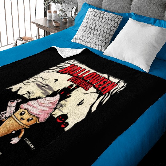 TRICK OR TREAT Icecream screaming at the paintball Baby Blankets