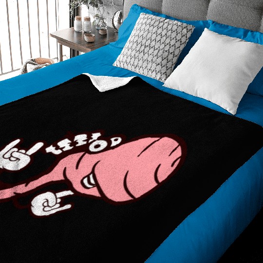 Cute Cool Worm Crown King Party Animal Fun Monster Baby Blankets