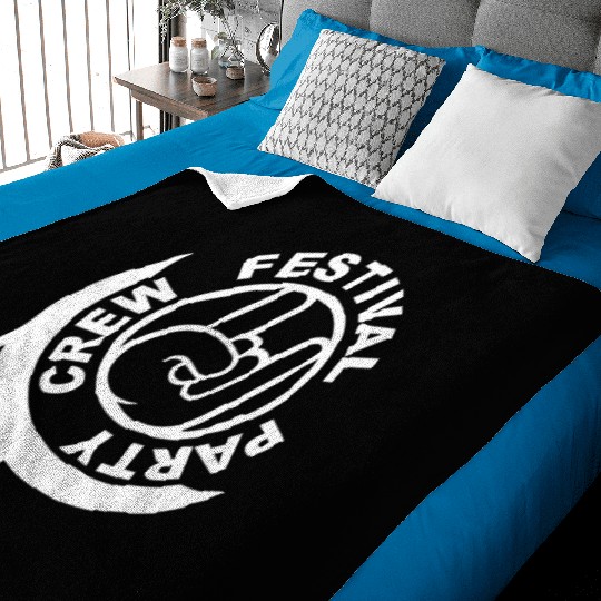 Festival party crew graffiti metal hand gesture Baby Blankets