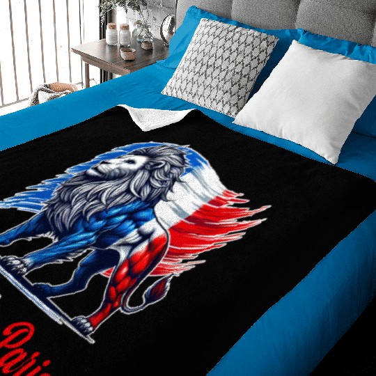 The pride of Paris flag design Baby Blankets