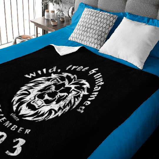 21st birthday Wild, free & untamed since 12/2003 Baby Blankets
