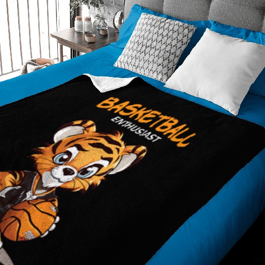 Basketball Enthusiast Baby Blankets