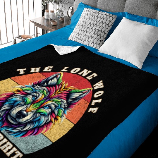 The Lone Wolf Baby Blankets