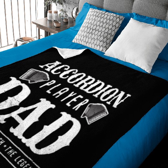 Accordion Player Dad The Idol Loves Country Music Baby Blankets