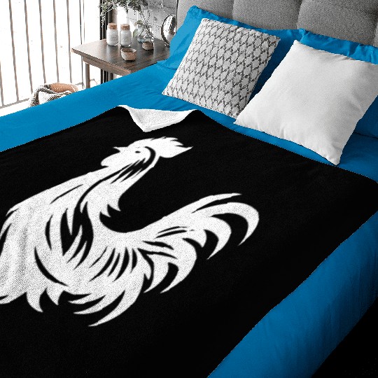 Cute Cock Pedigree Cock Large Plumage Baby Blankets