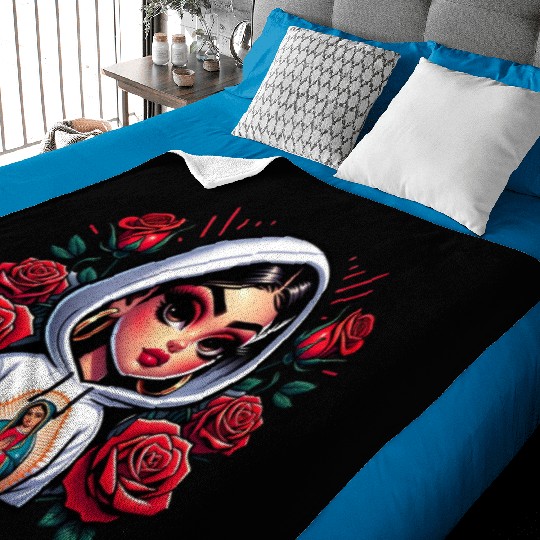 Virgen de Guadalupe Our Lady of Guadalupe Baby Blankets