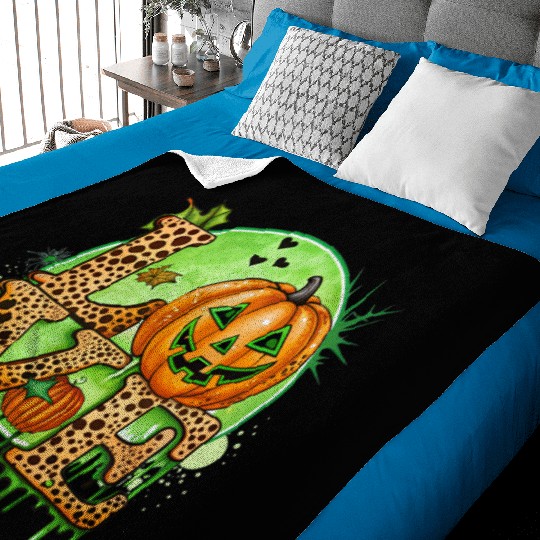 Halloween design, dripping letters, LOVE word Baby Blankets