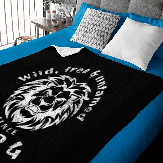 40th birthday Wild, free & untamed since 1984 Baby Blankets