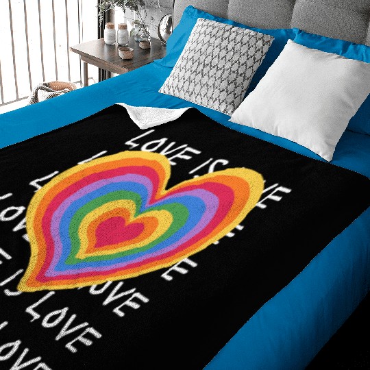 Love is Love Embrace Every Kind of Love Baby Blankets