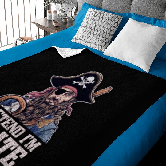 Pretend I'm A Pirate: Quick Halloween Costume for Baby Blankets