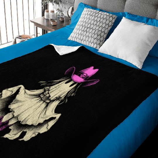 Ghost Cowgirl Western Y2k Baby Blankets