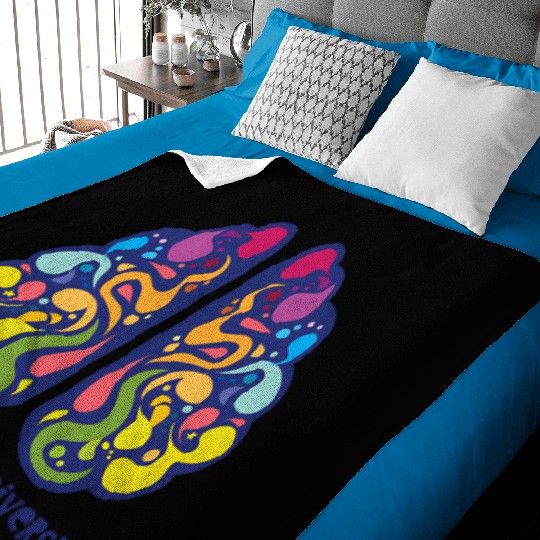 embrace neurodiversity Baby Blankets