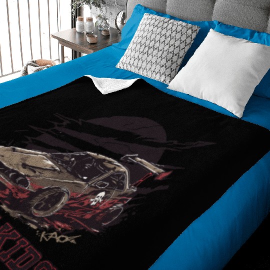 Trashy JDM Street Racer Night Kids Baby Blankets
