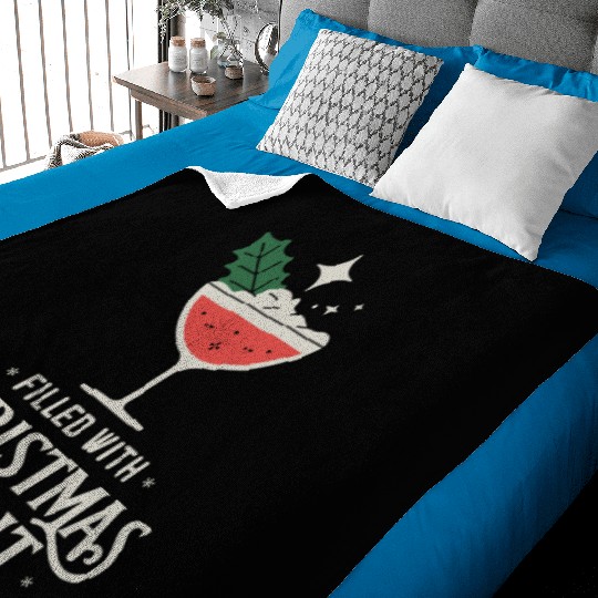 Filled With Christmas Spirit Festive Cocktail Vibe Baby Blankets