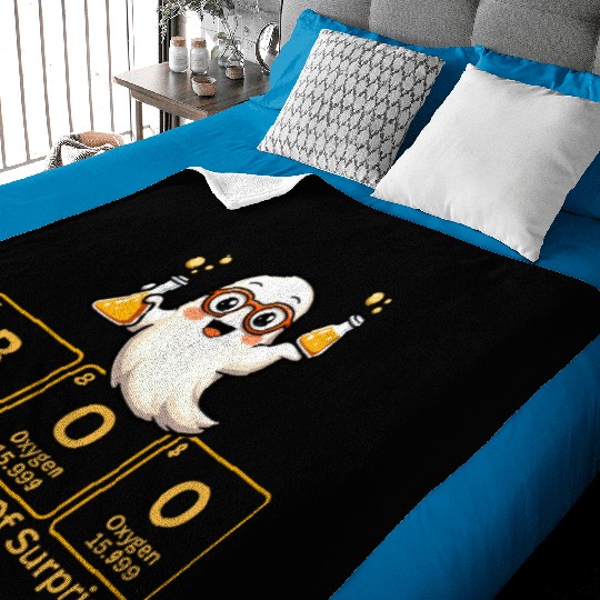 Boo - The Element of Surprise Chemistry Ghost Baby Blankets