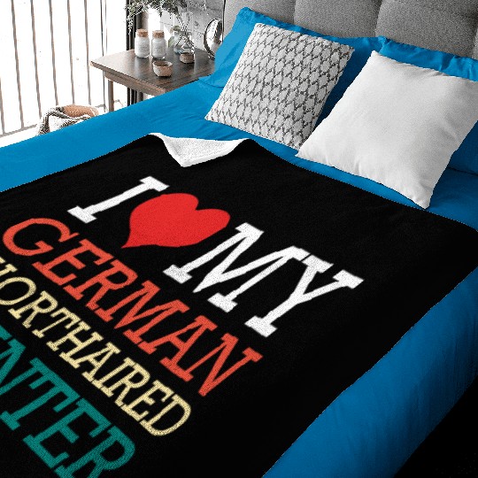 GSP Owner I Love My German Shorthaired Pointer Baby Blankets