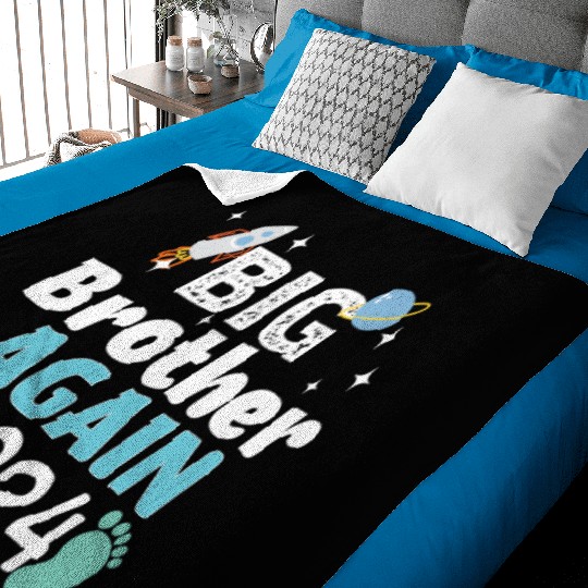 romoted To Big Brother Again Older Brothers Baby Blankets