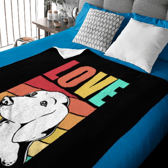 Retro German Shorthaired Pointer Dog I Love My GSP Baby Blankets