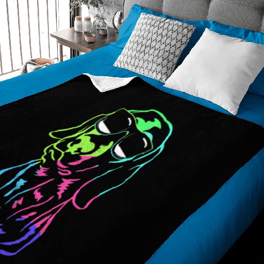 German Shorthaired Pointer GSP Dog With Sunglasses Baby Blankets