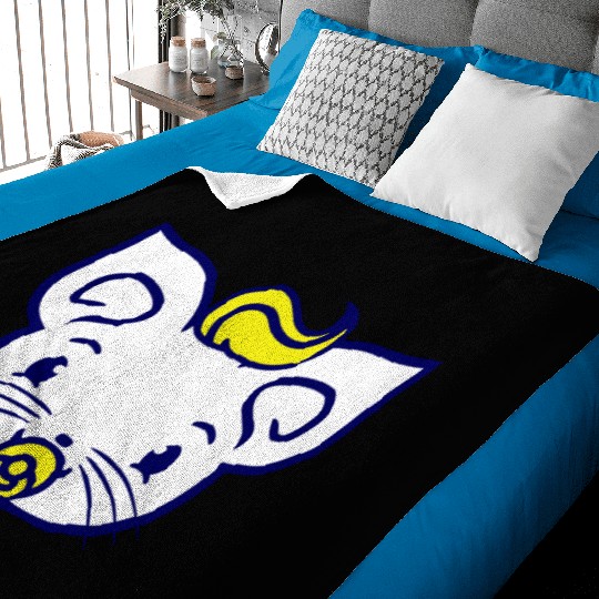 Baby Cat Cute Pacifier Kitten Toddler Child Face Baby Blankets