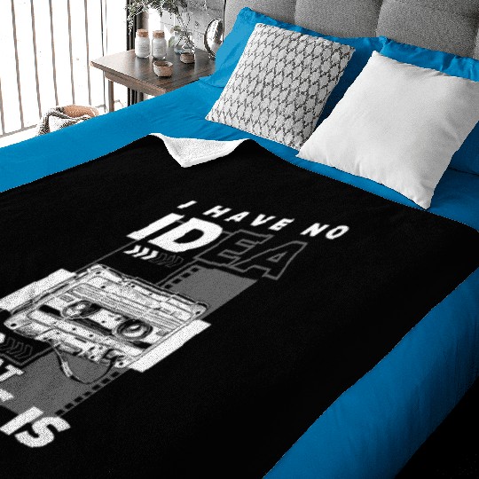 Music Cassette Tape Year Legendary Hits Baby Blankets