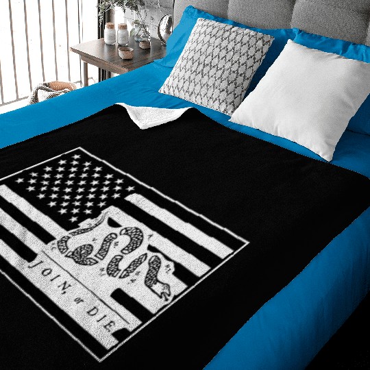 Join Or Die Flag 1776 LIKE US ON FACEBOOK # Baby Blankets