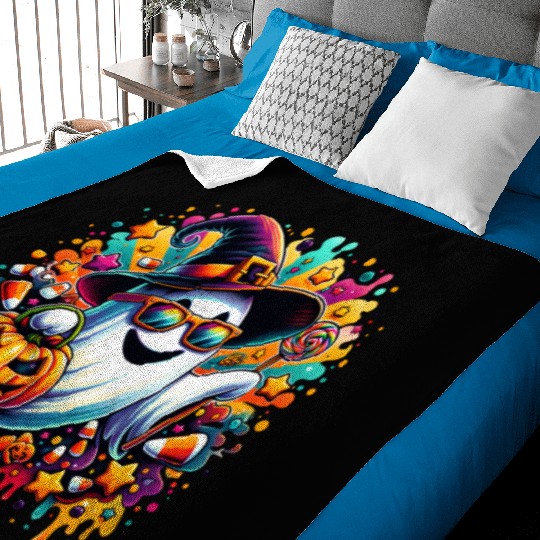 Ghost Halloween Baby Blankets, Halloween Baby Blankets