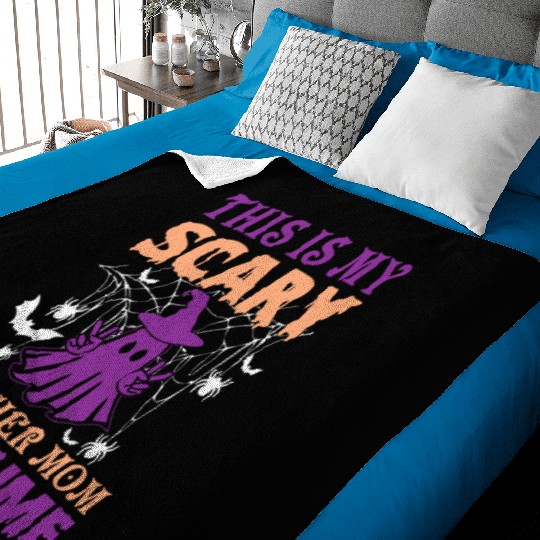 Scary Teacher Halloween Baby Blankets Sublimation Designs