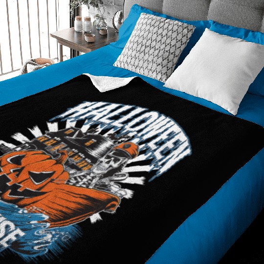 Halloween Cruise skull Baby Blankets