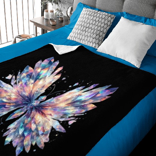 Magical Colorful Butterfly Design Baby Blankets