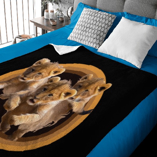 Kittens, Lion cubs Baby Blankets