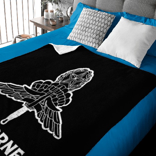 US Army Airborne: Leap into Valor. Baby Blankets