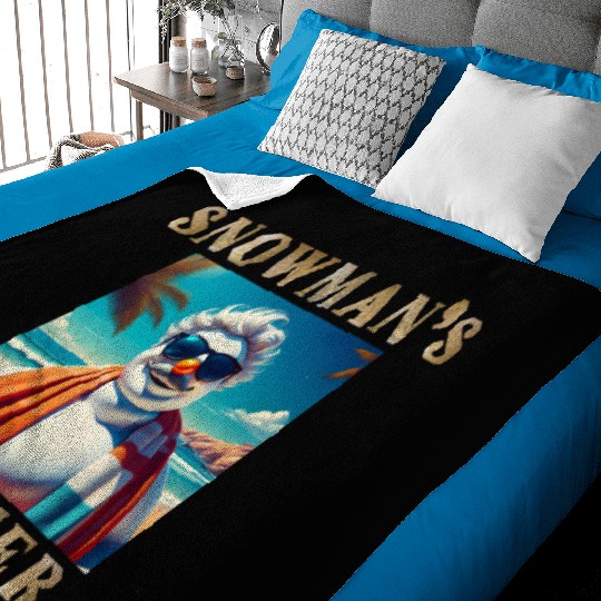 Chillin' Snowman: A Summer Surprise Baby Blankets