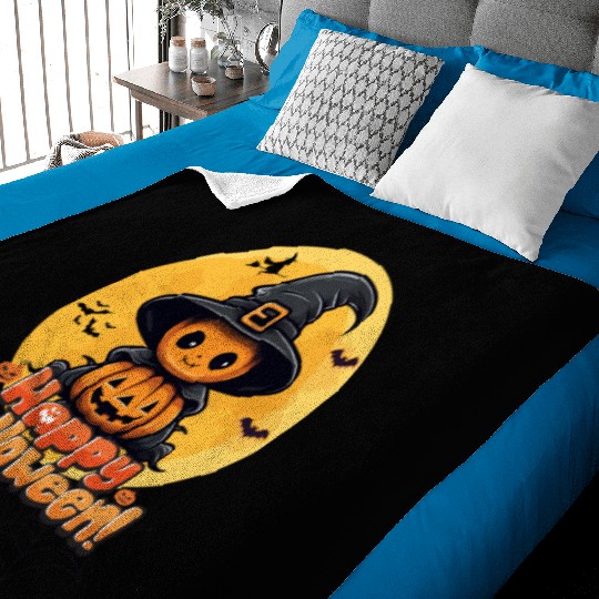 Happy Halloween Baby Blankets