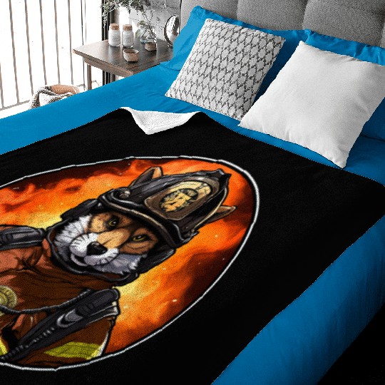 Fox Firefighter Baby Blankets