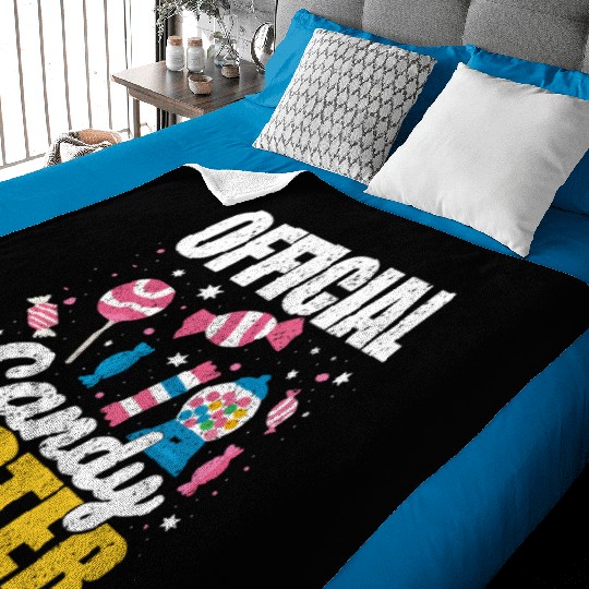 Kids Women Official Candy Tester For Candy Lover Baby Blankets