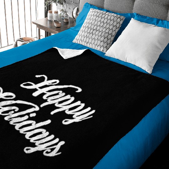 Happy Holidays Baby Blankets