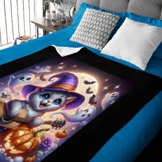 Happy Halloween cute puppy Baby Blankets