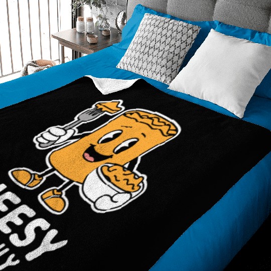 Cheesy Vibes Only Cartoon Delight Baby Blankets
