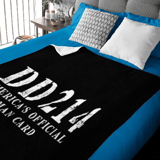 DD214 America s Official Man Card Baby Blankets
