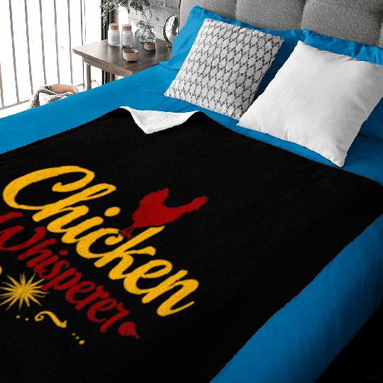 Chicken Whisperer Funny Backyard Farm Lover Baby Blankets