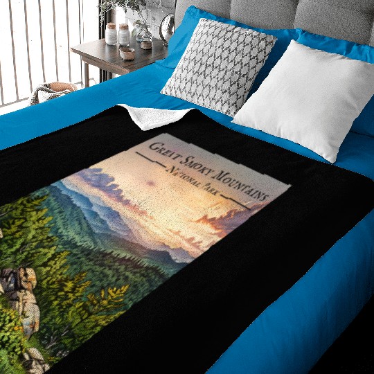 Sunset Serenity - Great Smoky Mountains Baby Blankets