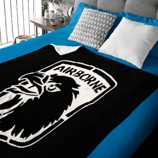 Airborne Eagle LIKE US ON FB #USAPatriotGraphics © Baby Blankets