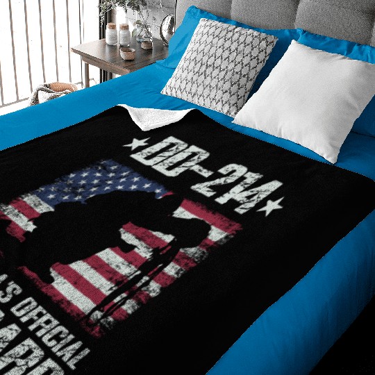DD-214 America's Official Man Card Veteran Pride Baby Blankets