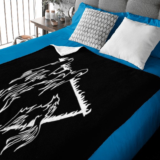 Phoenix bird Baby Blankets