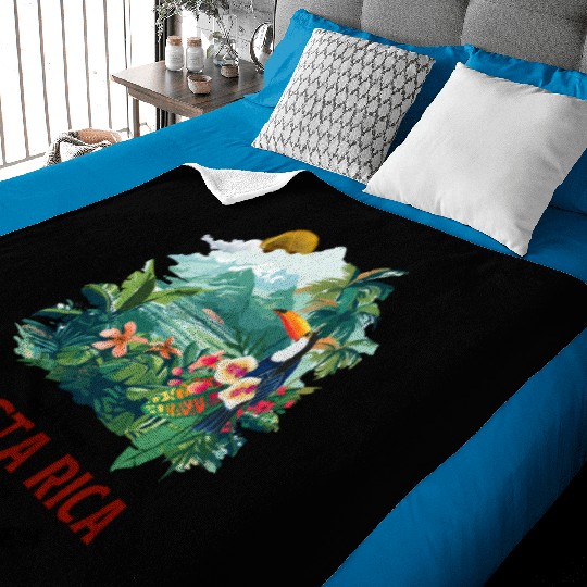 Costa Rica Nature & Macaw Adventure Baby Blankets