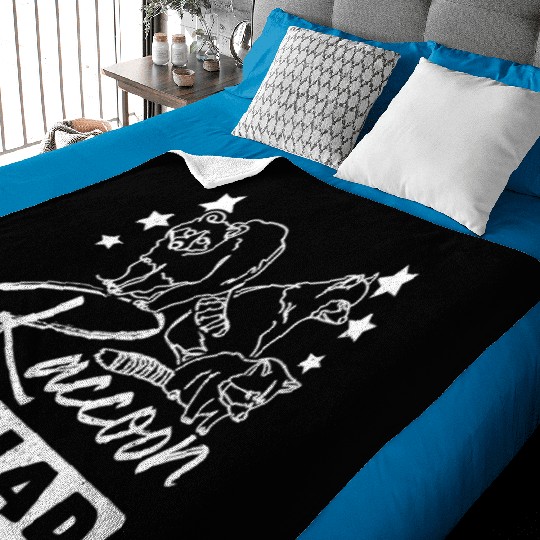 Raccoon squad Baby Blankets