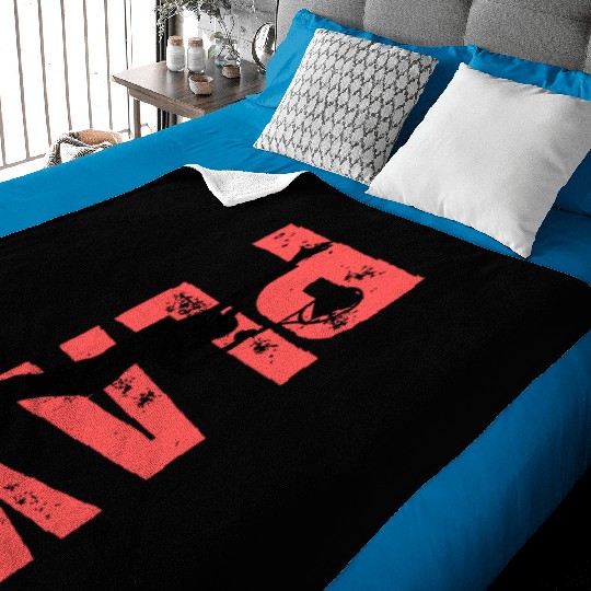 Play Tennis female coral Baby Blankets